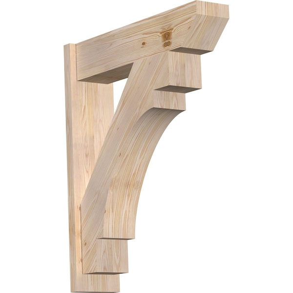 Ekena Millwork Merced Slat Smooth Outlooker, Douglas Fir, 7 1/2"W x 30"D x 36"H OUT08X30X36MRC06SDF - main
